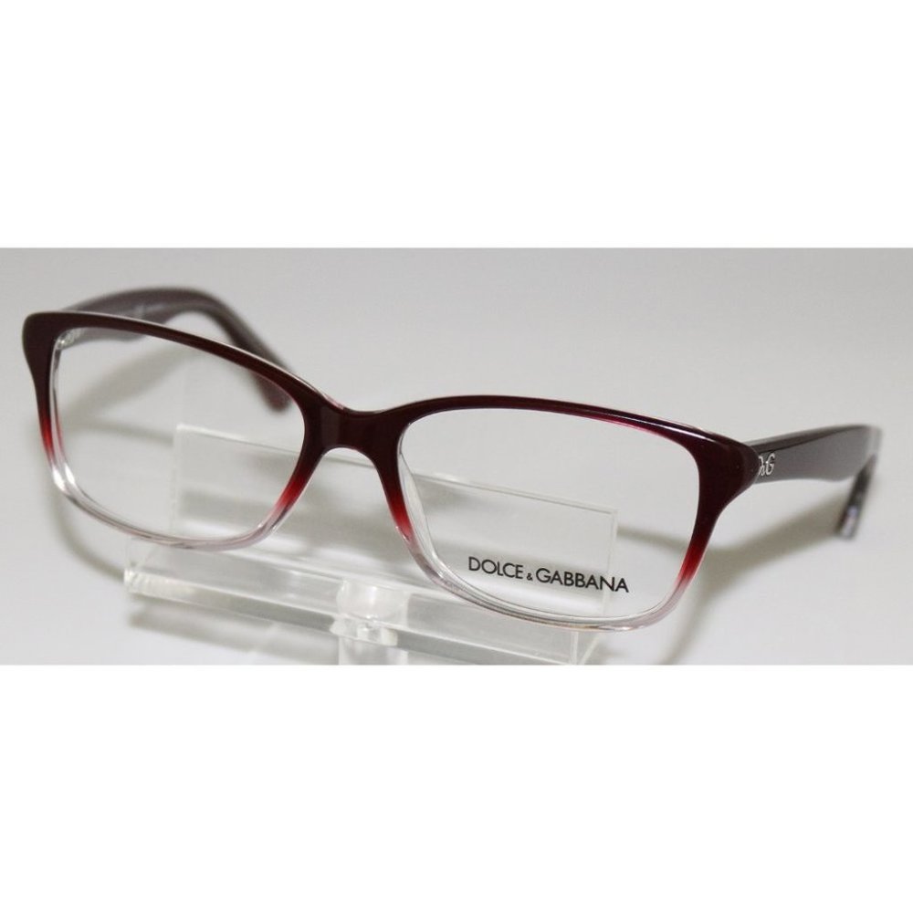 New Dolce & Gabbana Burgundy Eyeglasses